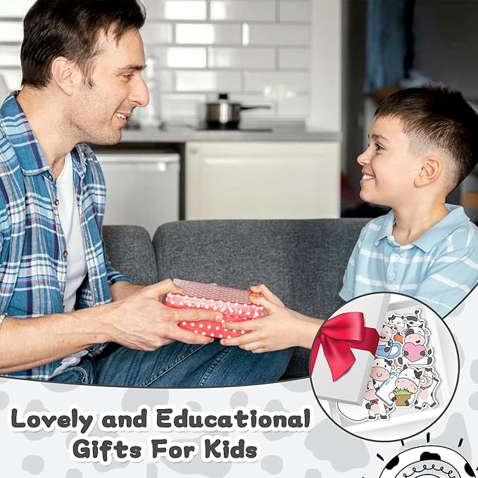 CJiangpo 30Pcs Cow Sticky Notes Cute Cow Sticky Note Pads, 600 Sheets Self Stick Notepad Memo Pads Funny Page Marker Classroom Rewards Back to School Animal Themed Party Favors Filler Gift