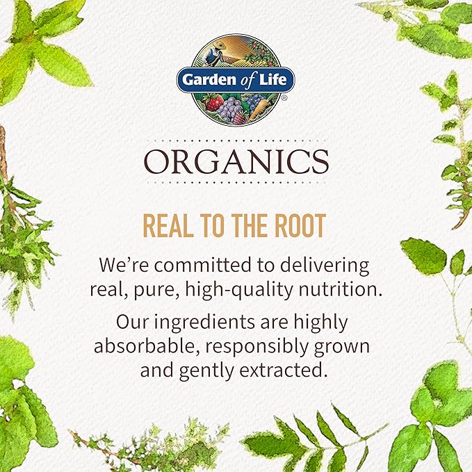 Garden of Life Organics Women’s Prenatal Multivitamin with Vitamin D3, B6, B12, C & Iron, Folate for Energy & Healthy Fetal Development – Organic, Non-GMO, Gluten-Free, Vegan, 90 Day Supply