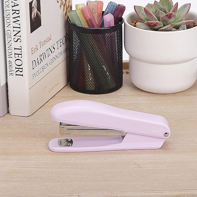 Mr. Pen- Staplers 2 Pack with 200 Staples, 20 Sheet Capacity, Purple Office Stapler for Desk and Classroom