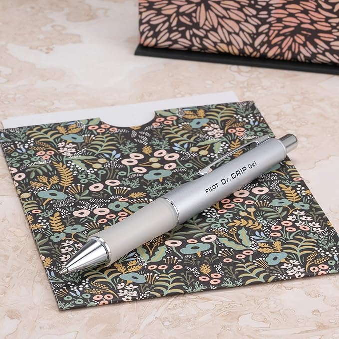 PILOT Dr. Grip Limited Refillable & Retractable Gel Ink Rollerball Pen, Fine Point, Black Ink, Single Pen - Ideal for School, Journaling & Office Writing