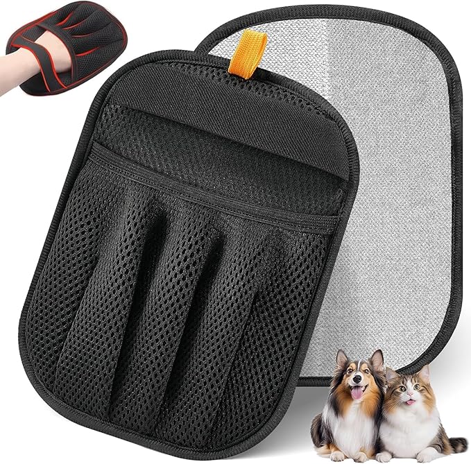 Kemodia Pet Hair Removal Glove, Reusable Electrostatic Cats & Dogs Hair Removal Tool for Couch, Furniture, Carpet, Car Seat, Clothes 1PCS
