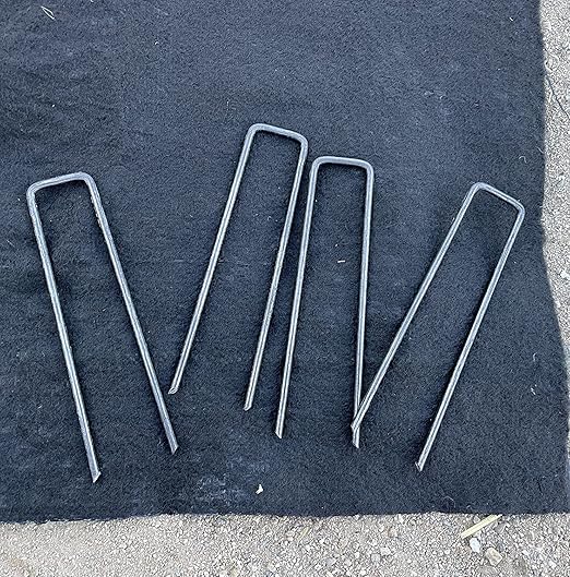 Sandbaggy 6 inch Landscape Sod Staples (8 Gauge Steel) | Great for Hard & Rocky Soil | 40% Thicker Than Standard 11 Gauge | Trusted by Farmers & Contractors Across USA (800 Staples)