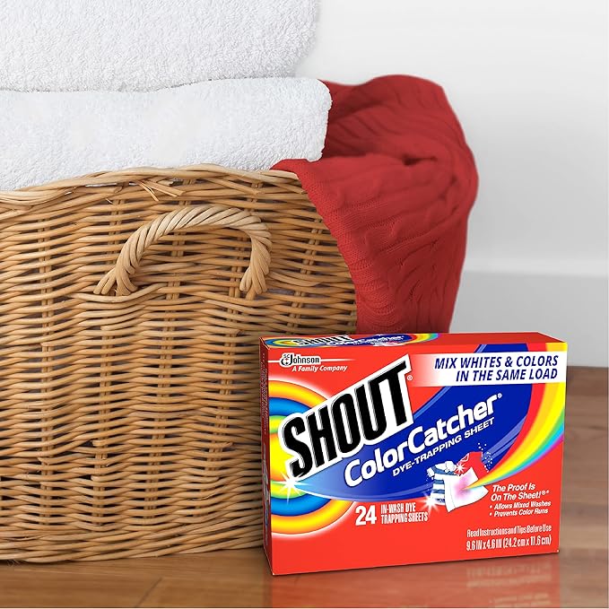 Shout Color Catchers for Laundry, Allow Mixed Washes, Prevents Color Runs and Maintains Original Clothing, 24 Count - Pack of 12 (288 Total Sheets)