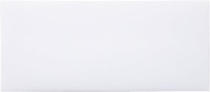 JAM PAPER #10 Business Strathmore Envelopes - 4 1/8 x 9 1/2 - Bright White Linen - 50/Pack