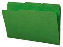 Smead File Folder, Reinforced 1/3-Cut Tab, Legal Size, Green, 100 per Box (17134)