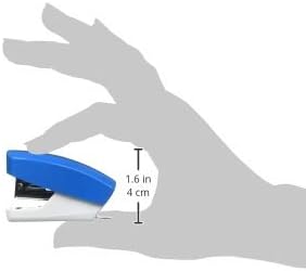 Aria Premium Mini Stapler Set by PraxxisPro - with Built-in Staple Removers, 2000 Standard Staples Included - for Office, School, and Travel, Set of 2, Blue & Red