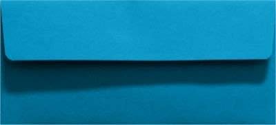 LUXPaper #10 Business Envelopes | Peel & Press | 4 1/8" x 9 1/2" | Pool Blue | 80lb. Text | 50 Qty