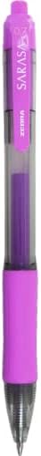 Zebra Sarasa dry X20 Retractable Gel Pen, Medium Point, 0.7mm, Violet Ink, 12 Count