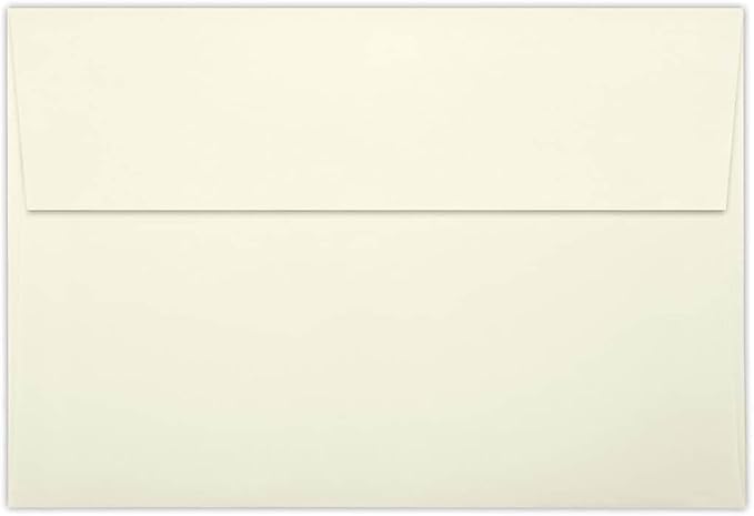 LUXPaper A8 Invitation Envelopes | Peel & Press | 5 1/2" x 8 1/8" | Natural Linen | 80lb. Text | 50 Qty
