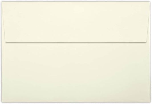 LUXPaper A8 Invitation Envelopes | Peel & Press | 5 1/2" x 8 1/8" | Natural Linen | 80lb. Text | 50 Qty