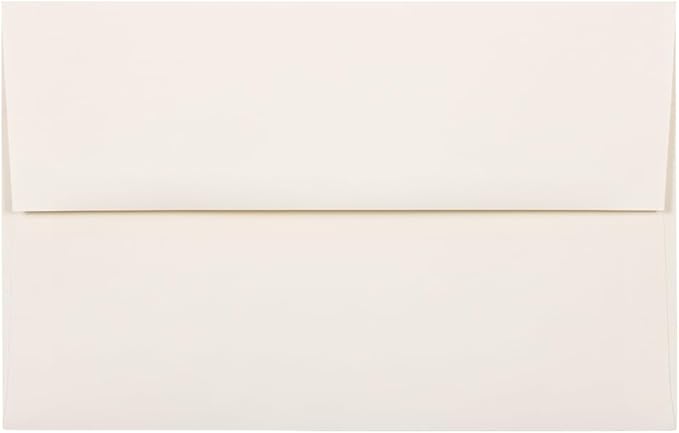 JAM PAPER A10 Strathmore Invitation Envelopes - 6 x 9 1/2 - Natural White Wove - 50/Pack