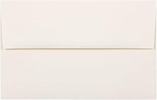 JAM PAPER A10 Strathmore Invitation Envelopes - 6 x 9 1/2 - Natural White Wove - 50/Pack
