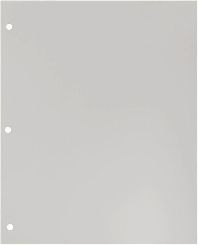 JAM PAPER Laminated Two Pocket Glossy 3 Hole Punch School Folders - Silver - 3/Pack