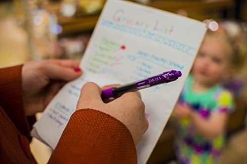 Zebra Sarasa dry X20 Retractable Gel Pen, Medium Point, 0.7mm, Violet Ink, 12 Count