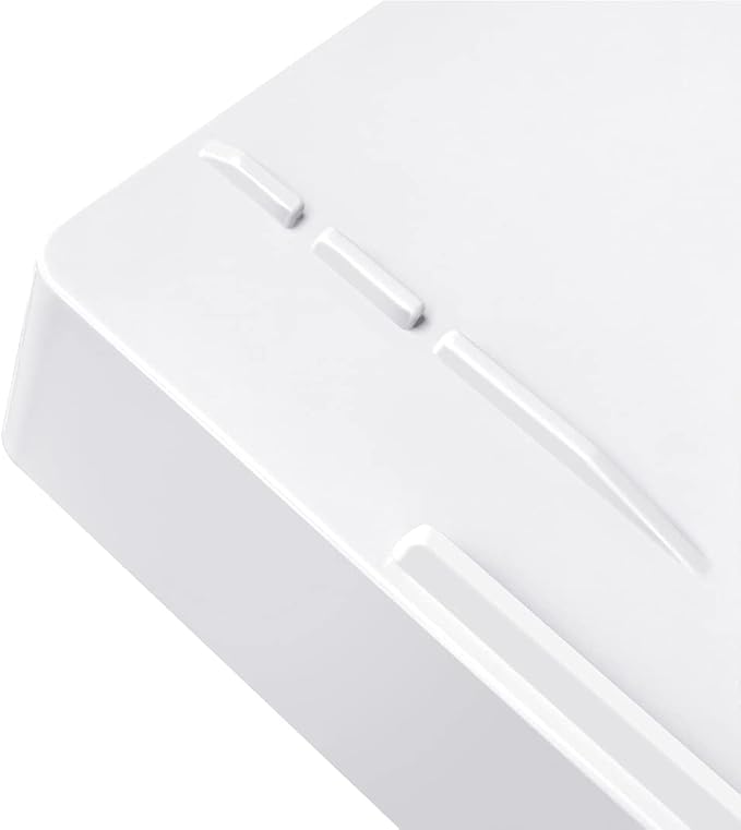 Acrimet Stackable Letter Tray 2 Tier Side Load, Plastic, Desktop File Organizer (White Color)