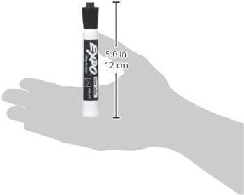 EXPO Dry Erase Markers, Low Odor Ink, Black, Chisel Tip, 12 Count - Easily Erases, Vibrant Ink, Ideal for Classroom, Back to School Supplies, Teachers, Office, Whiteboard & Home