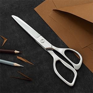 LIVINGO Small Fabric Sewing Scissors - 6" Professional Tailor Stainless Steel Ultra Sharp Metal Forged Shears, Crafting Scissors for Cloth Felt Canvas, Multipurpose for Dressmakers