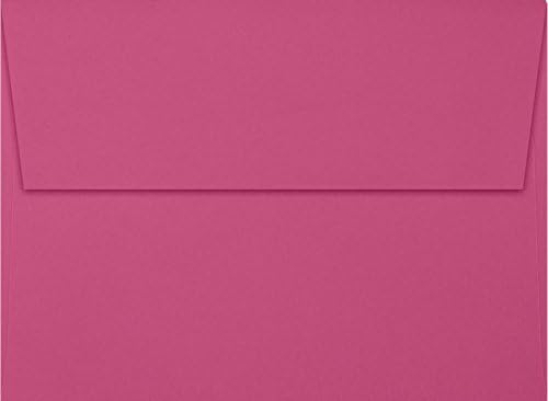 LUXPAPER A7 Invitation Envelopes for 5 x 7 Cards in 80 lb. Magenta, Printable Envelopes for Invitations, w/Peel and Press Seal, 1000 Pack, Envelope Size 5 1/4 x 7 1/4 (Magenta)