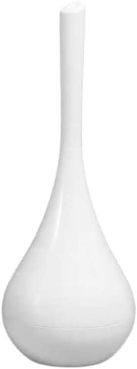 AORTULL White Bathroom Decor Toilet Brush and Holder Set,Modern Toilet Bowl Brush Household Cleaning Brush for Bathtub