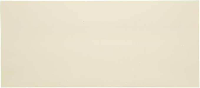 JAM PAPER #10 Business Strathmore Envelopes - 4 1/8 x 9 1/2 - Ivory Wove - 50/Pack