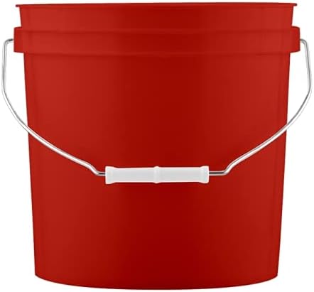 House Naturals 2 Gallon Buckets pails with Black Lids(Pack of 3) 3 Colors- Food Grade - BPA Free Made in USA