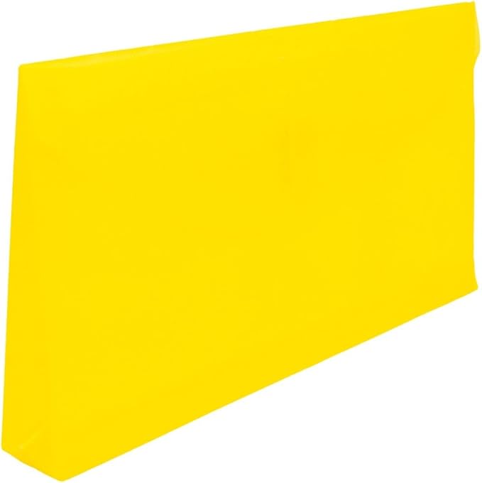 JAM PAPER Plastic Expansion Envelopes with Hook & Loop Closure - #10 Booklet Wallet - 5 1/4 x 10 with 1 Inch Expansion - Yellow - 3/Pack