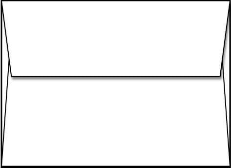 Limited Papers (TM), A2 Envelope, White, Square Flap - 100 Envelopes -