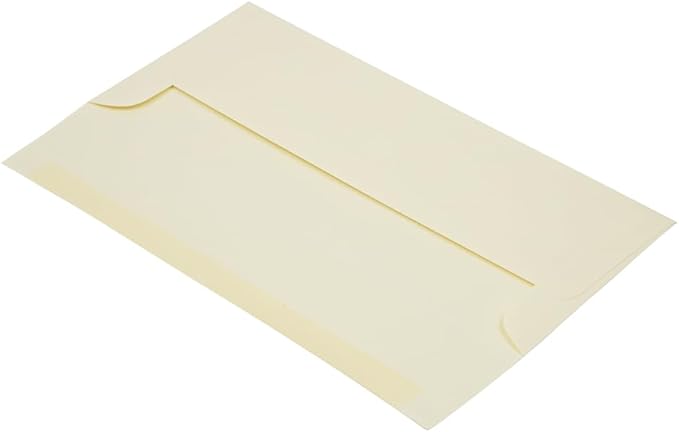 JAM PAPER #10 Business Strathmore Envelopes - 4 1/8 x 9 1/2 - Ivory Wove - 50/Pack