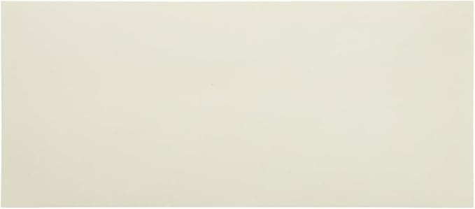 JAM PAPER #10 Business Strathmore Envelopes - 4 1/8 x 9 1/2 - Natural White Linen - 50/Pack