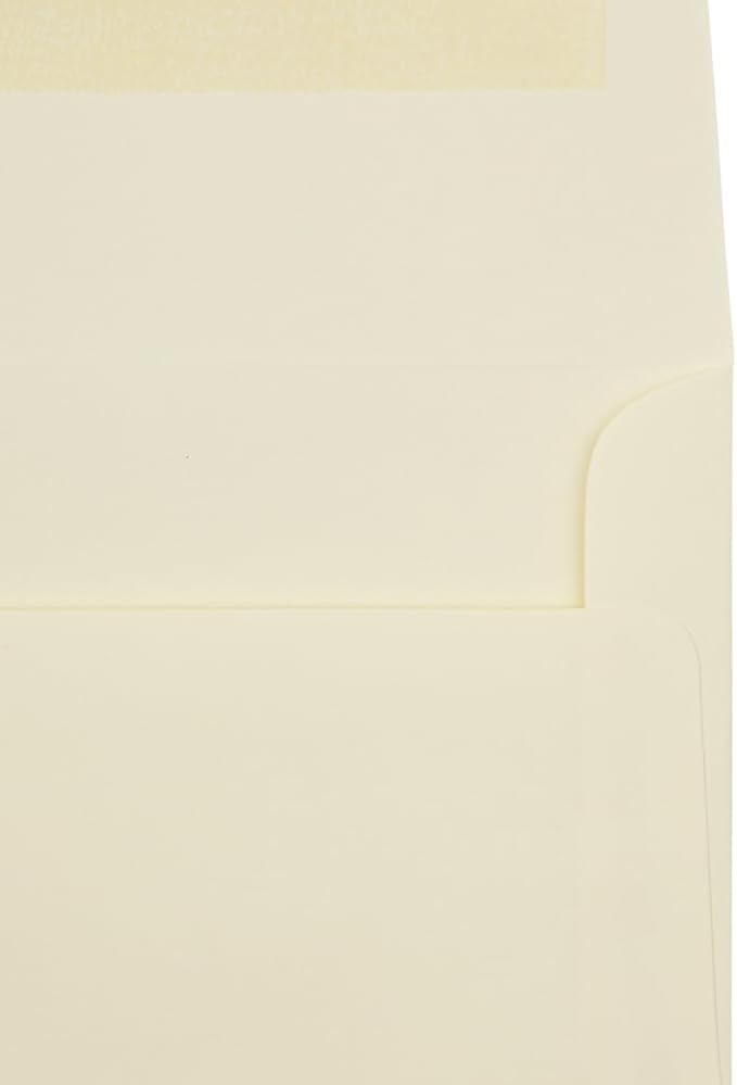JAM PAPER #10 Business Strathmore Envelopes - 4 1/8 x 9 1/2 - Ivory Wove - 50/Pack