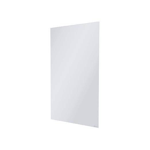 Quartet Glass Whiteboard, Magnetic Dry Erase Board, Wall Mounted Whiteboard for Office, School and Home, 48"W x 85"H, White (Q014885IMW)
