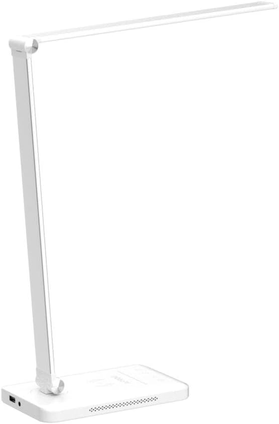AFROG 8-in-1 4th Gen Multifunctional LED Desk Lamp with 10W Fast Wireless Charger,USB Charging Port,1200Lux Super Bright,5 Lighting Mode,7 Brightness，40 Min Timer,Night Light Function,5000K