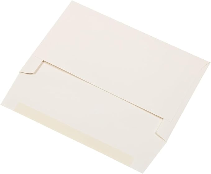 JAM PAPER A9 Strathmore Invitation Envelopes - 5 3/4 x 8 3/4 - Natural White Wove - 50/Pack