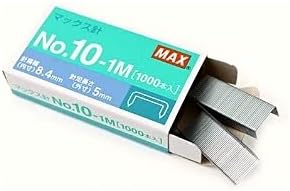 Max HD-10 Stapler Set with 2 Boxes (2000) Staples. Staple Up to 15 Sheets of Normal Paper.