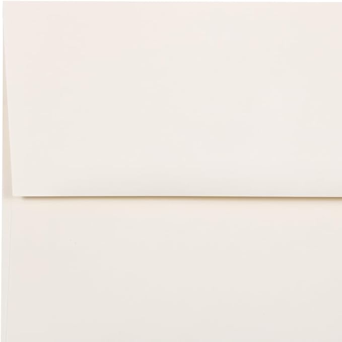 JAM PAPER A10 Strathmore Invitation Envelopes - 6 x 9 1/2 - Natural White Wove - 50/Pack
