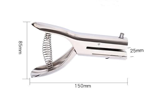 Single Hole Punch, Heavy Duty Hole Puncher Handheld Paper Punch Hole Puncher Single Small Hole Punch for Crafts Paper Cards Tags Scrapbook-1/8 inch (3mm)