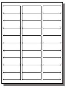 SJPACK 30-up Labels 1000 Sheets 2.625 x 1 FBA Address Labels White Mailing Labels for Laser and Inkjet Printers, 30000 Stickers