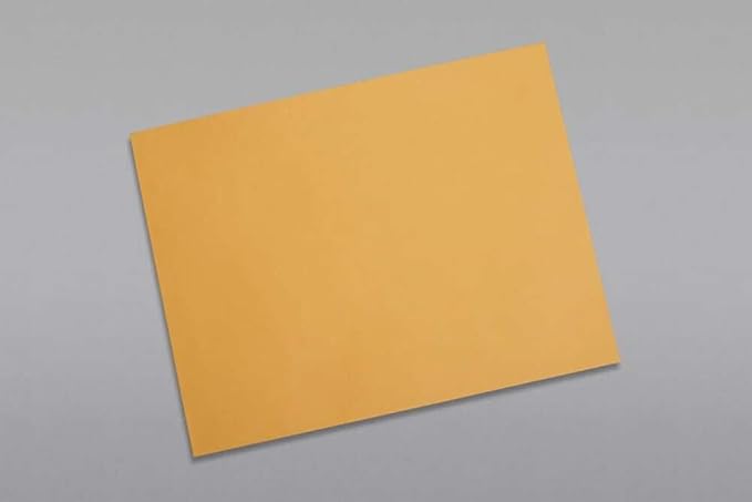Limited Papers (TM) Booklet Envelopes, (Open Side) Brown Kraft, Gummed Seal, 28 Pound, Heavyweight, For Mailing And More. (500, 9.5 x 12)