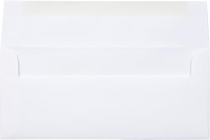 JAM PAPER #10 Business Strathmore Envelopes - 4 1/8 x 9 1/2 - Bright White Linen - 50/Pack