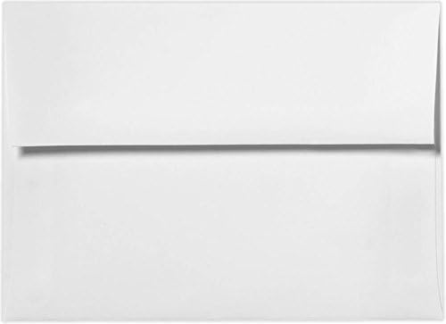 LUXPaper A8 Invitation Envelopes | Peel & Press | 5 1/2" x 8 1/8" | Bright White | 70lb. Text | 50 Qty