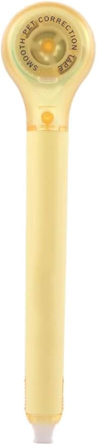Yellow Pen Shape Correction Tape Adhesive Tape Error Correction Tools Word Correction Office School Supplies Creative Stationery, Correction Tape, Erasers and Correction Products 5mm*6m