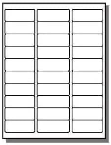 SJPACK 30-up Labels 150000 Stickers 5000 Sheets 2.625 x 1 FBA Address Labels White Mailing Labels for Laser and Injet Printers