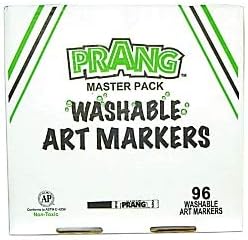 Prang Classic Art Markers, Classroom Pack, Washable, Bullet Tip, Assorted Colors, 96 Count