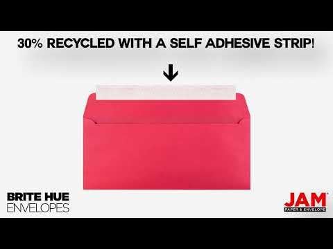 LUXPaper #10 Business Envelopes | Peel & Press | 4 1/8" x 9 1/2" | Ruby Red | 80lb. Text | 50 Qty