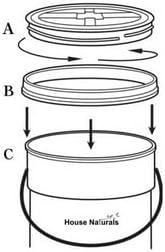 House Naturals 5 Gallon Magenta Pink Food Grade Bucket with Screw on Lid- Pack of 2- Made in USA containers