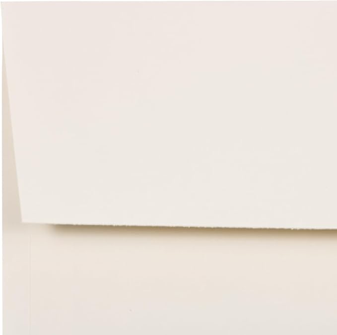 JAM PAPER A9 Strathmore Invitation Envelopes - 5 3/4 x 8 3/4 - Natural White Wove - 50/Pack
