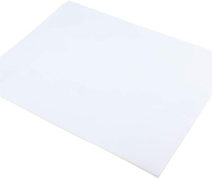 L LIKED 500 Sheet 8.5 x 11 Full Sheet Label, Matte, White Sticker Paper for Laser & Inkjet Printers (500 PCS)