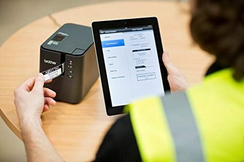 Brother P-Touch PT-P950NW Industrial Network Laminate Label Printer, Up to 36 mm Labels, Standard USB 2.0 and Serial, Ethernet, Built-in Wi-Fi®, Optional Bluetooth®,Black