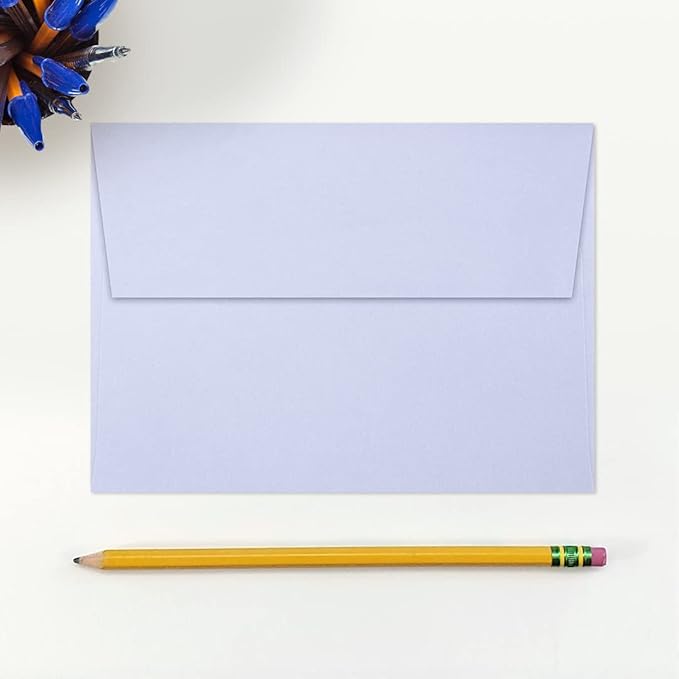 LUXPaper A7 Invitation Envelopes | Peel & Press | 5 1/4" x 7 1/4" | Lilac Purple | 80lb. Text | 50 Qty.