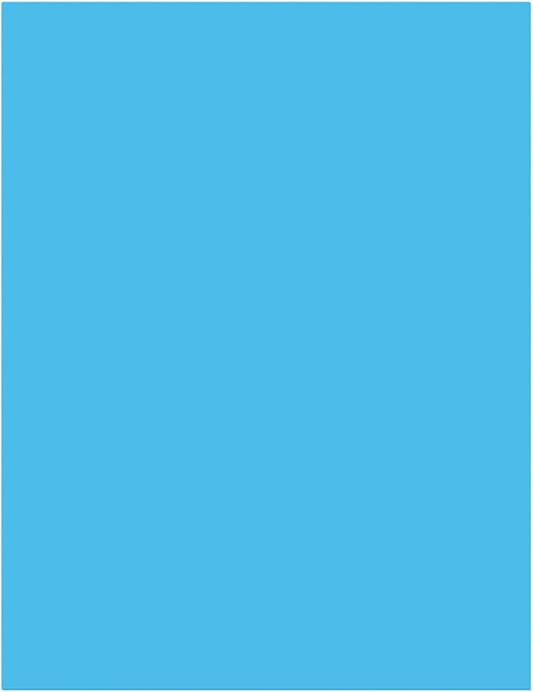 Lake blue Copy Print Paper 8.5X11 Inches,100 Sheets Rainbow A4 Printer Paper 70GSM Colored Origami Paper for Cutting DIY Kids Art Craft